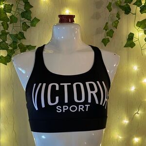 Victoria's Secret Black Sports Bra Racerback